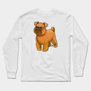 Dog - Brussell's Griffon - Natural Red Long Sleeve T-Shirt